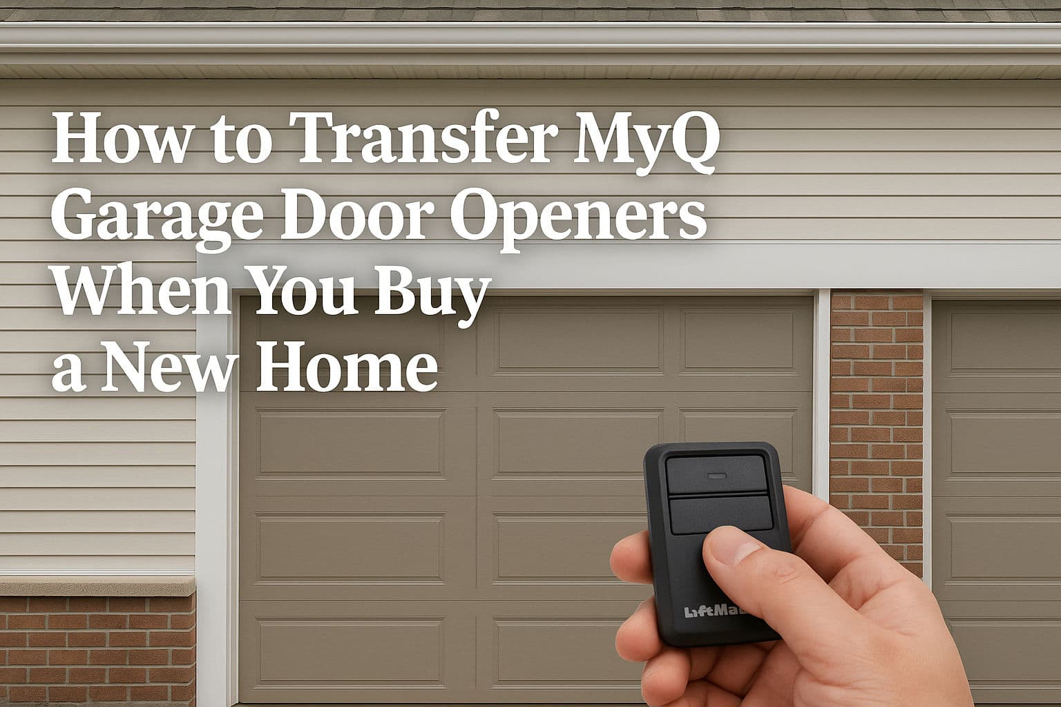 How to Transfer MyQ Garage Door Openers When You Buy a New Home image